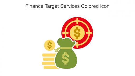Finance Target Services Colored Icon In Powerpoint Pptx Png And Editable Eps Format