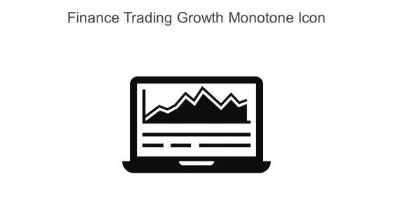 Finance Trading Growth Monotone Icon In Powerpoint Pptx Png And Editable Eps Format