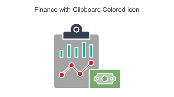 Finance With Clipboard Colored Icon In Powerpoint Pptx Png And Editable Eps Format