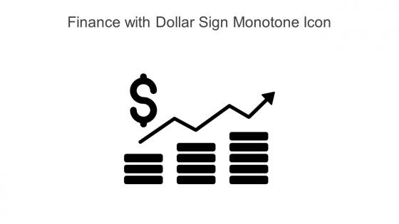 Finance With Dollar Sign Monotone Icon In Powerpoint Pptx Png And Editable Eps Format