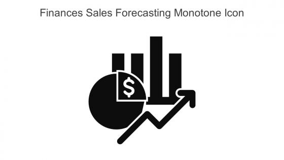 Finances Sales Forecasting Monotone Icon In Powerpoint Pptx Png And Editable Eps Format