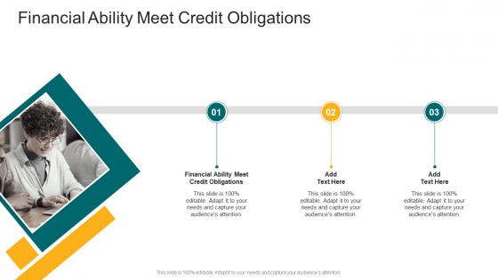 Financial Ability Meet Credit Obligations In Powerpoint And Google Slides Cpb