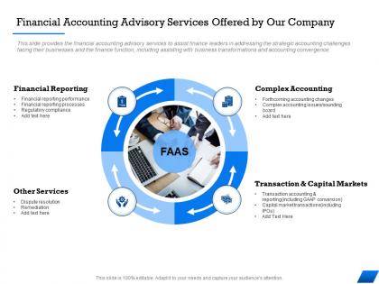 Financial accounting advisory services offered by our company capital ppt powerpoint presentation deck
