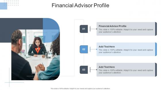 Financial Advisor Profile In Powerpoint And Google Slides Cpb