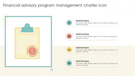 Financial Advisory Program Management Charter Icon