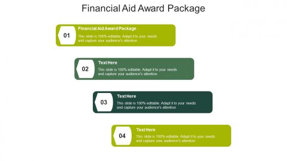 Financial aid award package ppt powerpoint presentation infographics master slide cpb