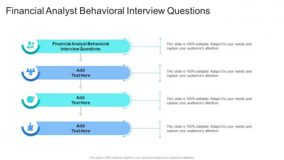Financial Analyst Behavioral Interview Questions In Powerpoint And Google Slides Cpb