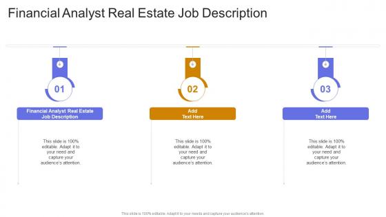 Financial Analyst Real Estate Job Description In Powerpoint And Google Slides Cpb