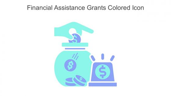 Financial Assistance Grants Colored Icon In Powerpoint Pptx Png And Editable Eps Format