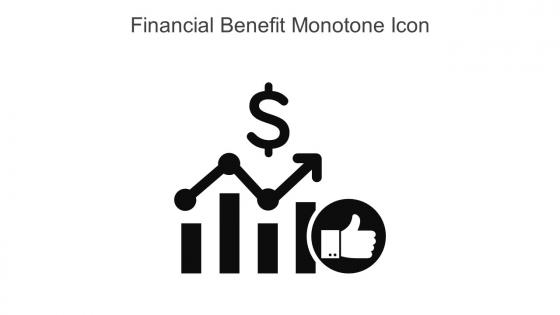 Financial Benefit Monotone Icon In Powerpoint Pptx Png And Editable Eps Format