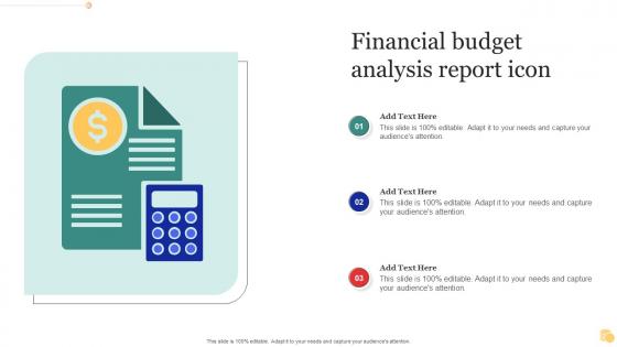 Financial Budget Analysis Report Icon