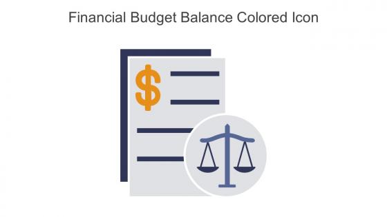 Financial Budget Balance Colored Icon In Powerpoint Pptx Png And Editable Eps Format