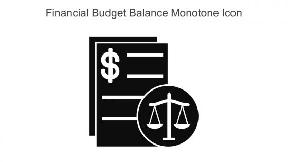 Financial Budget Balance Monotone Icon In Powerpoint Pptx Png And Editable Eps Format