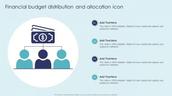 Financial Budget Distribution And Allocation Icon