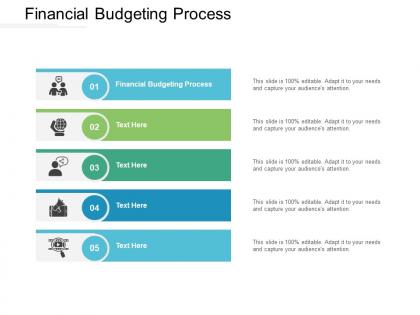 Financial budgeting process ppt powerpoint presentation diagram lists cpb
