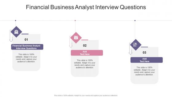 Financial Business Analyst Interview Questions In Powerpoint And Google Slides Cpb
