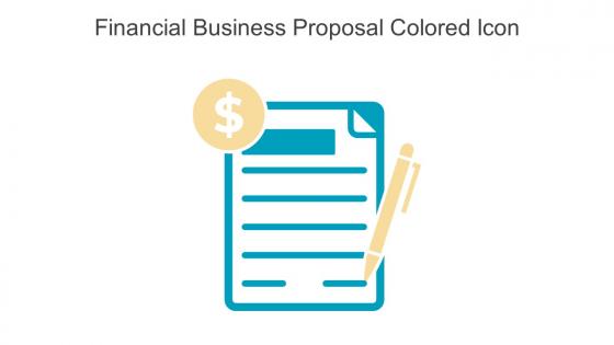 Financial Business Proposal Colored Icon In Powerpoint Pptx Png And Editable Eps Format