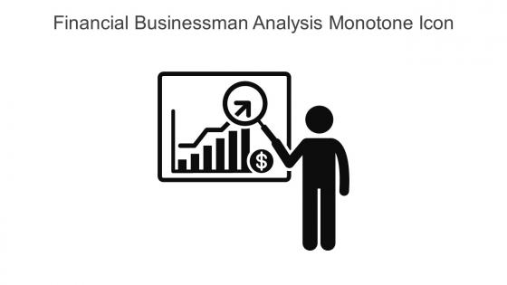 Financial Businessman Analysis Monotone Icon In Powerpoint Pptx Png And Editable Eps Format