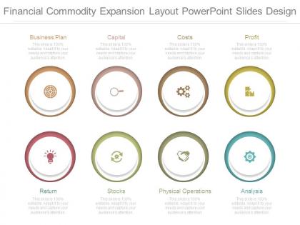 Financial commodity expansion layout powerpoint slides design