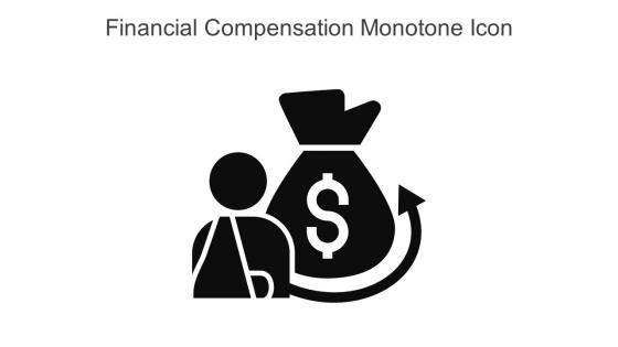 Financial Compensation Monotone Icon In Powerpoint Pptx Png And Editable Eps Format