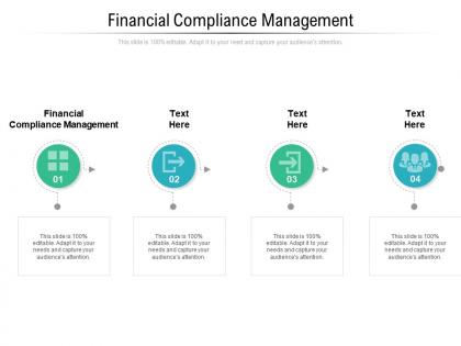 Financial compliance management ppt powerpoint presentation ideas elements cpb