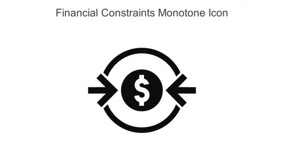 Financial Constraints Monotone Icon In Powerpoint Pptx Png And Editable Eps Format