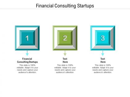 Financial consulting startups ppt powerpoint presentation show guide cpb