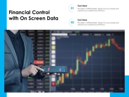 Financial control with on screen data
