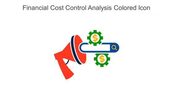 Financial Cost Control Analysis Colored Icon In Powerpoint Pptx Png And Editable Eps Format