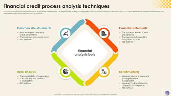Financial Credit Process Analysis Techniques