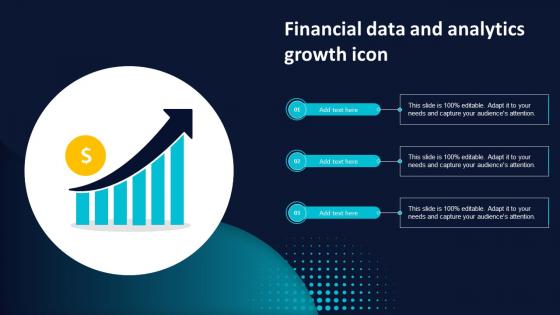 Financial Data And Analytics Growth Icon