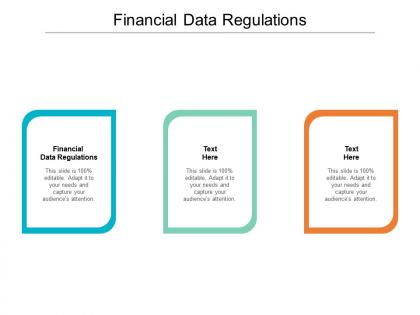 Financial data regulations ppt powerpoint presentation summary slides cpb