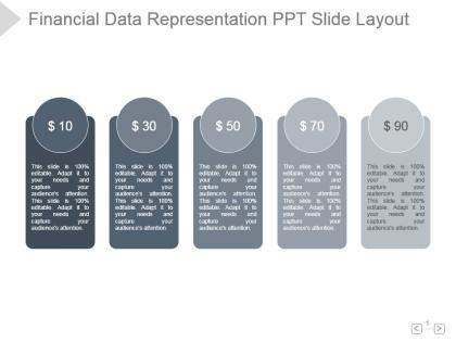 Financial data representation ppt slide layout