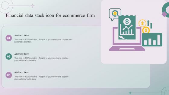 Financial Data Stack Icon For Ecommerce Firm