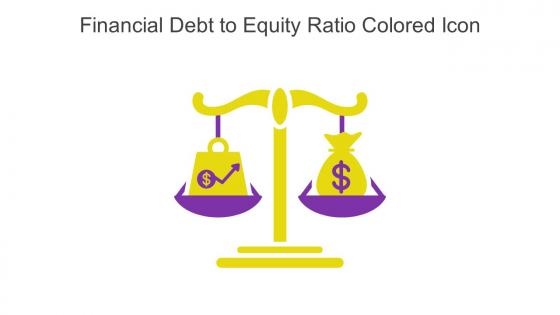 Financial Debt To Equity Ratio Colored Icon In Powerpoint Pptx Png And Editable Eps Format