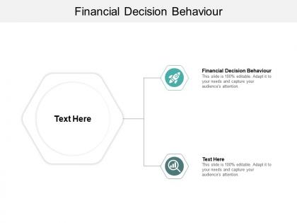 Financial decision behaviour ppt powerpoint presentation pictures slide portrait cpb