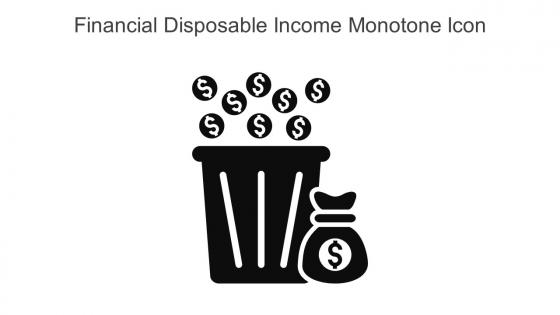 Financial Disposable Income Monotone Icon In Powerpoint Pptx Png And Editable Eps Format