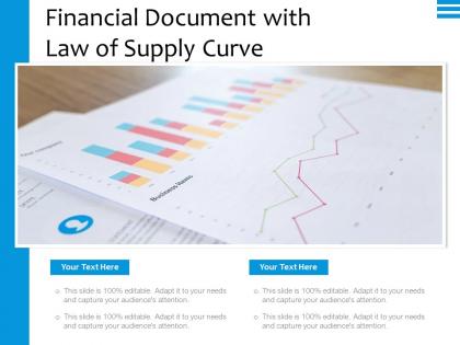 Financial document with law of supply curve