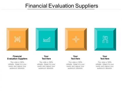 Financial evaluation suppliers ppt powerpoint presentation pictures format cpb