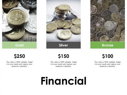 Financial gold silver bronze f375 ppt powerpoint presentation pictures gallery
