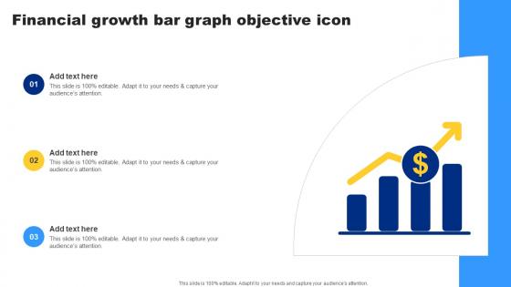 Financial Growth Bar Graph Objective Icon