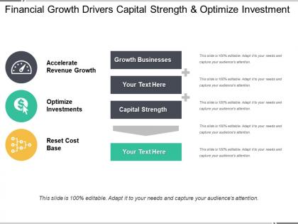 Financial growth drivers capital strength and optimize investment
