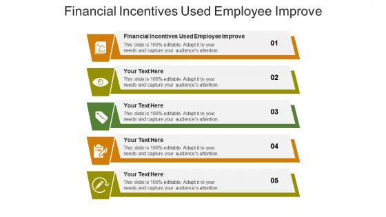 Financial incentives used employee improve ppt powerpoint presentation ideas guide cpb