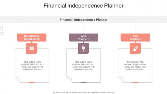 Financial Independence Planner In Powerpoint And Google Slides Cpb