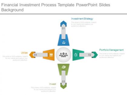 Financial investment process template powerpoint slides background
