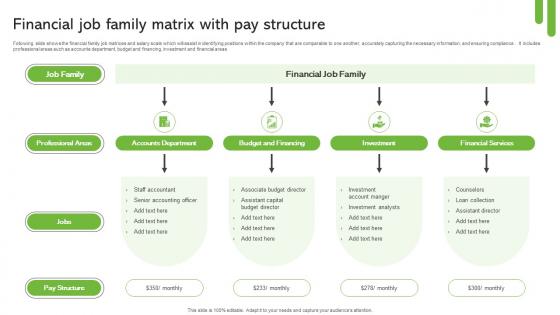 Financial Job Family Matrix With Pay Structure