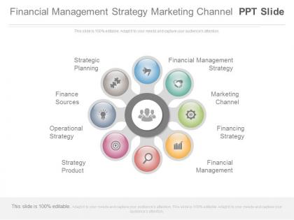 Financial management strategy marketing channel ppt slide