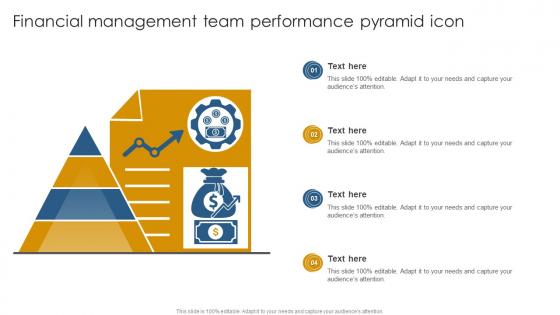 Financial Management Team Performance Pyramid Icon