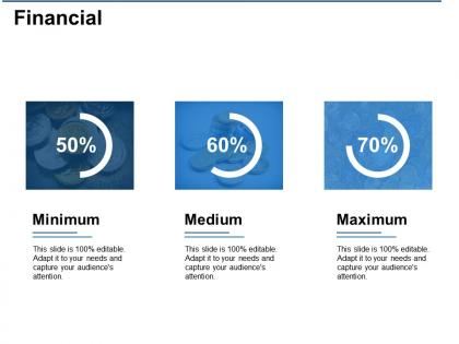 Financial minimum medium ppt visual aids background images