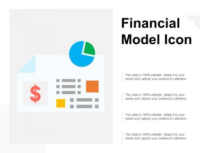 Financial model icon